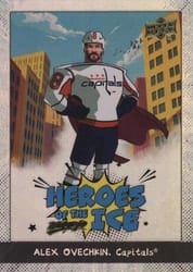 2025-26 Upper Deck MVP Heroes of the Ice Achievements Alex Ovechkin #HI-4 card