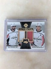 2022-23 Upper Deck Ultimate Collection Ulti-Mates Jersey Alex Ovechkin/Nicklas Backstrom #UTM-BO card