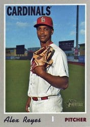 2019 Topps Heritage Base Set Alex Reyes #585 card