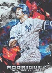 2018 Topps Fire Base Set Alex Rodriguez #46 card