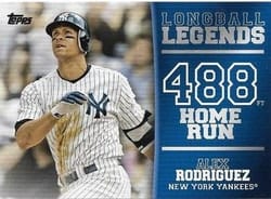 2018 Topps Longball Legends Alex Rodriguez #LL-24 card
