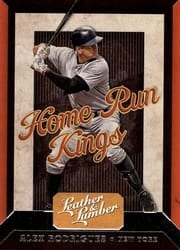 2019 Panini Leather & Lumber Home Run Kings Alex Rodriguez #HRK-8 card