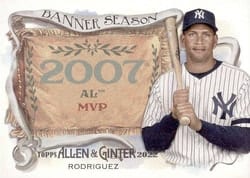 2022 Topps Allen & Ginter Banner Season Alex Rodriguez #BS-22 card