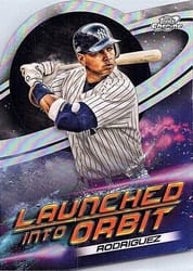2022 Topps Cosmic Chrome Launched into Orbit Alex Rodriguez #LIO-17 card