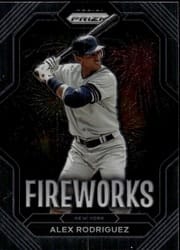 2023 Panini Prizm Fireworks Alex Rodriguez #F20 card