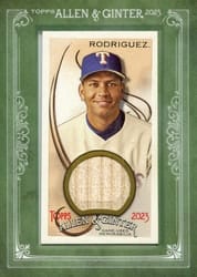 2023 Topps Allen & Ginter Framed Mini Relics Alex Rodriguez #MFR-ARO card