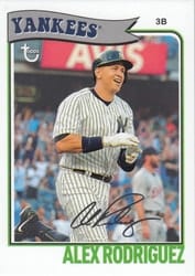 2023 Topps Brooklyn Collection Base Set Alex Rodriguez #1 card