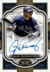 2023 Topps Tier One Next Level Autographs Alex Rodriguez #NLA-AR card