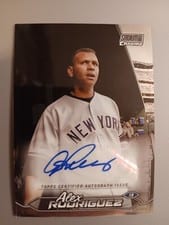 2024 Stadium Club Chrome Autographs Alex Rodriguez #SCCA-AR card
