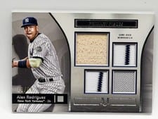 2024 Topps Museum Collection Single Player Primary Pieces Quad Relics Alex Rodriguez #SPPQ-AR card