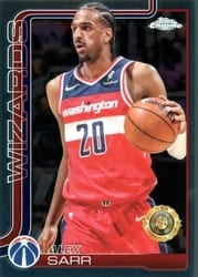 2025-26 Topps Chrome Base Set Alex Sarr #218 card