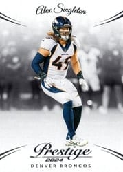 2024 Panini Prestige Base Set Alex Singleton #90 card