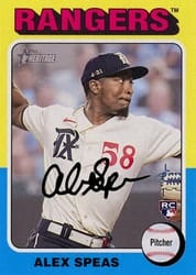 2024 Topps Heritage Base Set Alex Speas #274 card