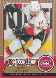 2008-09 O-Pee-Chee Base Set Alex Tanguay #489 card