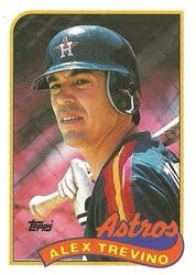 1989 Topps Base Set Alex Trevino #64 card
