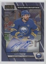 2023-24 O-Pee-Chee Platinum Blue Rainbow Autos Alex Tuch #BA-AT card