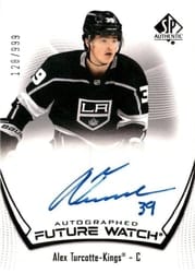 2021-22 SP Authentic Base Set Alex Turcotte #165 card