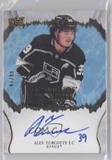 2021-22 Upper Deck Ice Exquisite Collection Rookie Signatures Alex Turcotte #R-AT card