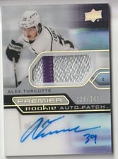 2021-22 Upper Deck Premier Acetate Rookie Autograph Patch Alex Turcotte #AR-AT card