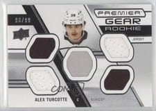 2021-22 Upper Deck Premier Premier Gear Rookies Jersey Alex Turcotte #PGR-AT card