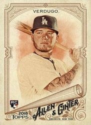 2018 Topps Allen & Ginter Base Set Alex Verdugo #293 card