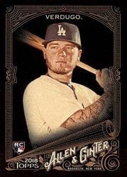 2018 Topps Allen & Ginter X Base Set Alex Verdugo #293 card