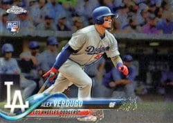 2018 Topps Chrome Base Set Alex Verdugo #167 card