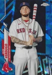 2020 Topps Chrome Update Sapphire Edition Base Set Alex Verdugo #U-33 card