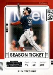 2021 Panini Contenders Base Set Alex Verdugo #23 card