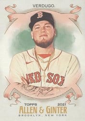 2021 Topps Allen & Ginter Base Set Alex Verdugo #57 card