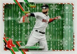 2021 Topps Holiday Base Set Alex Verdugo #HW88 card