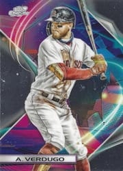 2022 Topps Cosmic Chrome Base Set Alex Verdugo #80 card