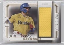 2023 Topps Definitive Collection Jumbo Relic Collection Alex Verdugo #DJR-VER card