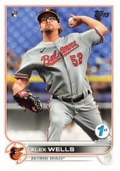 2022 Topps 1st Edition Base Set Alex Wells #118 card