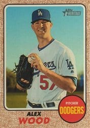 2017 Topps Heritage Base Set Alex Wood #602 card