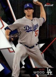 2018 Finest Base Set Alex Wood #17 card