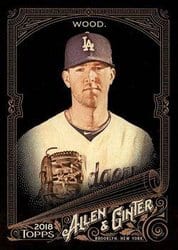 2018 Topps Allen & Ginter X Base Set Alex Wood #87 card