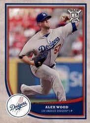 2018 Topps Big League Base Set Alex Wood #125 card