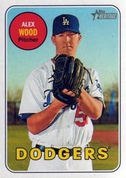 2018 Topps Heritage Base Set Alex Wood #263 card