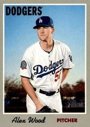 2019 Topps Heritage Base Set Alex Wood #5 card