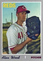 2019 Topps Heritage Base Set Alex Wood #567 card
