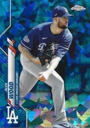 2020 Topps Chrome Update Sapphire Edition Base Set Alex Wood #U-252 card