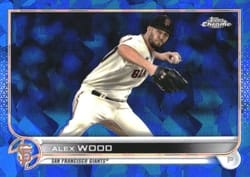 2022 Topps Chrome Sapphire Edition Base Set Alex Wood #494 card
