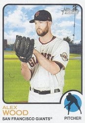 2022 Topps Heritage Base Set Alex Wood #290 card