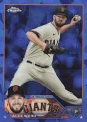 2023 Topps Chrome Sapphire Edition Base Set Alex Wood #304 card