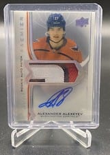 2020-21 Upper Deck Premier Acetate Rookie Autograph Patch Alexander Alexeyev #AR-AA card
