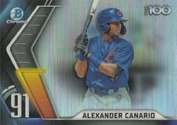 2022 Bowman Scouts' Top 100 Alexander Canario #BTP-91 card