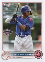 2022 Topps Pro Debut Base Set Alexander Canario #PD-170 card