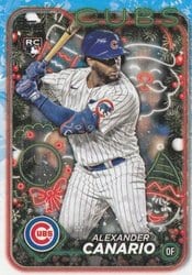 2024 Topps Holiday Base Set Alexander Canario #H86 card