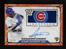 2024 Topps Inception MLB First Milestones Autographed Relic Alexander Canario #FMAR-AC card
